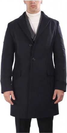 HUGO BOSS Jassen, Heren, Blauw, M, Wol, Migor 2541 Coat