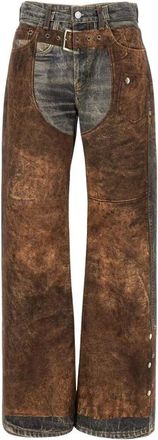 Acne Studios Straight Fit Jeans, female, Blue, M, Western Jeans