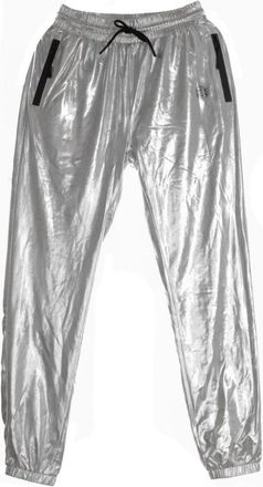 Dolly Noire Broeken, Dames, Grijs, XS, Chrome Zilver Trainingsbroek Vrouwen