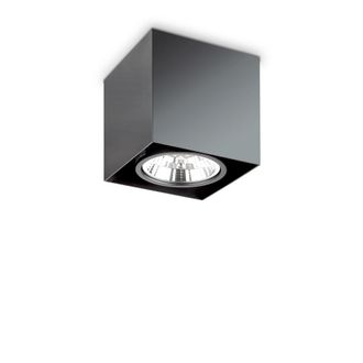 Ideal Lux L&aacute;mpara de techo negra A 150 x A 150 x P 150 mm