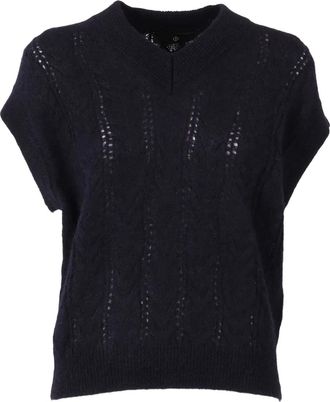 FILIPPO DE LAURENTIIS V-neck vest - Blue