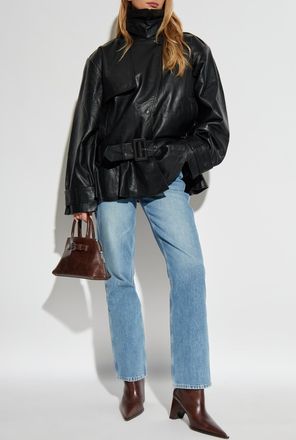 Rotate Leather Jacket, Womens, Black