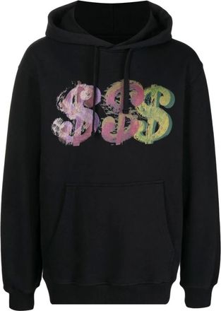 maharishi Hoodies, male, Black, XL, Graphic Print Hoodie with Drawstring