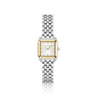 BOSS Silver-effect watch with silver-white dial