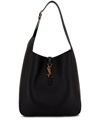 Saint Laurent large Le 5 &agrave; 7 leather shoulder bag - women - CALFSKIN/Suede - OS - Black