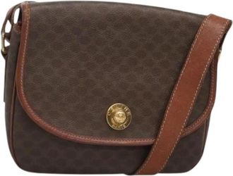 Celine Pre-owned Cross Body Bags, female, Brown, Size: ONE SIZE Pre-owned Vintage Macadam Shoulder Bag