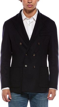 Eleventy Peakot Wool & Cashmere-Blend Coat