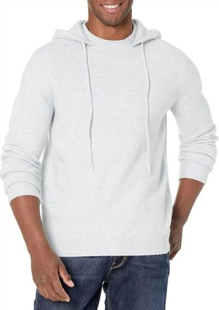 Paige Kloss Hooded Crew Neck Sweater In Heathered Dawn