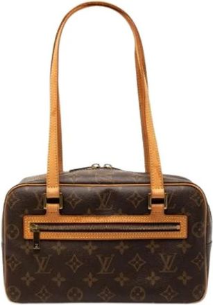 Louis Vuitton Pre-owned Monogram Schoudertas - Dames - Vintage Schoudertas - Bruin - ONE Size - Leer - Vintage