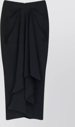 Givenchy draped high rise pencil midi skirt