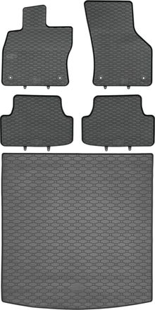 OEM Volkswagen Golf Vii Kombi / Variant De 09.2013 A 06.2020, Juego De Alfombrillas De Goma Para Coche + Alfombrilla Para Maletero