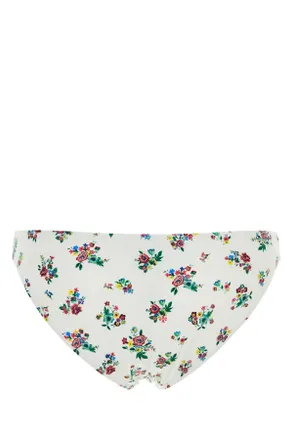 Tory Burch Slip Fiori Bikini Bottom - White
