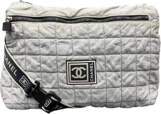 Chanel Pre-owned Belt Bags, female, Gray, Size: ONE SIZE Pre-owned Vintage Belt Bag