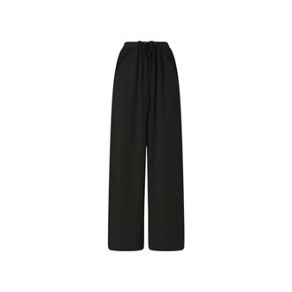 Pinko Pinko, Broeken, Dames, Zwart, M, Wol, Panzerotto Broek