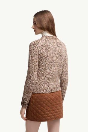 Moncler Marled Knit Crew-Neck Sweater - Brown