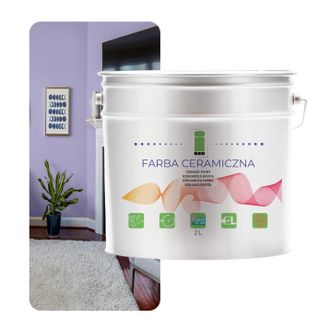 OEM Pintura De Pared Cer&aacute;mica Lavable Lila P&uacute;rpura Claro 2l Resistente A Las Manchas