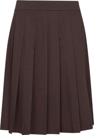 Blanca Vita Gonna plissettata - Marrone