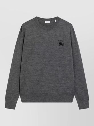 Burberry signature knit sweater ribbed cuffs hem