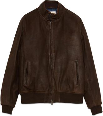 Roy Rogers Giacca Barracuda - Heren - Leren en Su&egrave;de Jassen - Bruin - M - Leer - Jassen