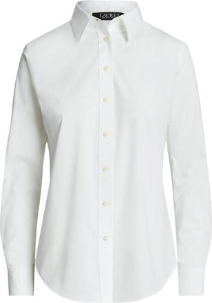 Ralph Lauren Logo Shirt - Dames - Overhemden - Wit - M - Overhemden