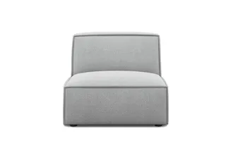 Castlery Customized Light Gray Armless Sofa | Jonathan by Castlery, Grey, High Comfort, Low Profile, Living Room Furniture
