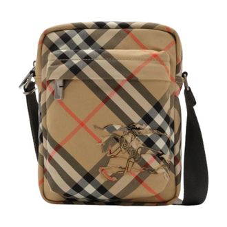 Burberry Messenger Bags, male, Beige, Size: ONE SIZE Crossbody Bag