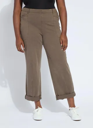 Lyssé Penelope Curved Cuffed Denim Curvy