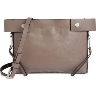 AllSaints Marlo Leather Crossbody Bag in Mocha Brown at Nordstrom
