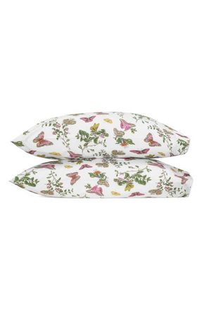 Matouk Baudin Butterfly Set of 2 Pillowcases in Baudin Butterfly Pink at Nordstrom, Size Standard