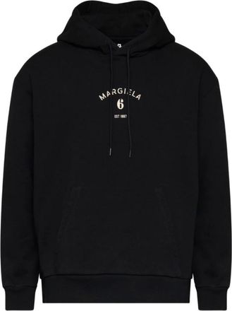 Maison Margiela Mannequin Print Hooded Sweatshirt - Dames - Hoodies - Zwart - XL - Katoen - Hoodies & sweatvesten