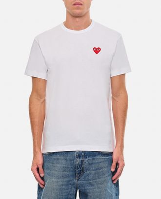 Comme Des Gar&ccedil;ons T-shirt Bianca Con Logo