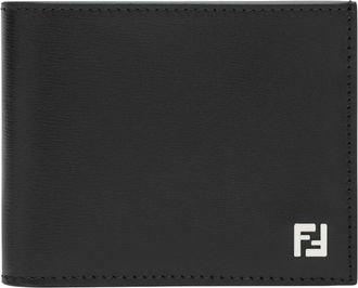 Fendi Squared FF Bi-Fold Wallet - Heren - Portefeuilles - Zwart - ONE Size - Katoen - Accessoires