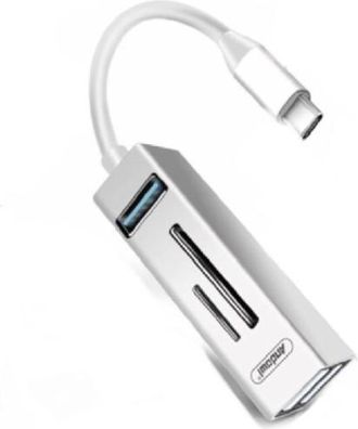 Trade Shop Trade Shop - Hub Usb Q-hu802 5 En 1 Usb 3.0 Type Ac Adapter Con Type C Connection