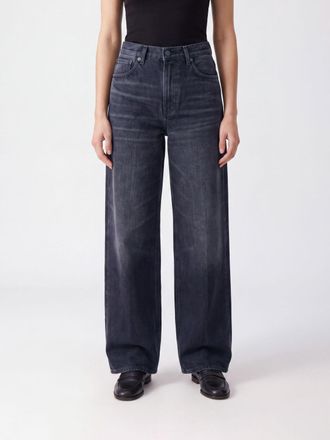 Haikure Jeans wide leg Earl a vita media in denim con design a cinque tasche