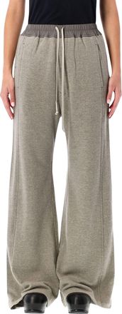 Rick Owens Womens Drkshdw Grey Melange Pusher Pants - Sage Green Cotton - Size X-Small