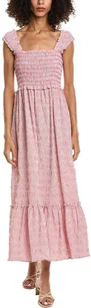Max Studio Smocked Tiered Maxi Dress