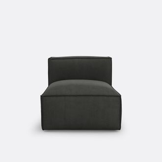 La Redoute Interieurs Modulaire comfortzetel in geribd fluweel, Seven