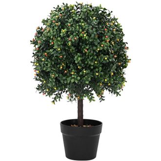 vidaXL Rbol Artificial Verde 35 X 35 X 50 Cm Pl&aacute;stico Vidaxl