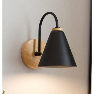 OEM Apliques De Madera, L&aacute;mpara De Lectura Moderna, L&aacute;mpara De Mesita De Noche Minimalista, Aplique De Pared Vintage Para Interiores, Aplique De Pared Art
