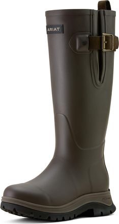 Ariat Womens Woodstock Rubber Boots in Bracken Brown, B Medium Width, Size 6.5, by Ariat