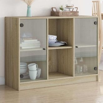 vidaXL Vidaxl - Aparador Madera De Ingenier&iacute;a Roble Sonoma 102x37x75,5 Cm
