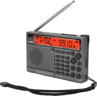 No Brand Radio De Emergencia Port&aacute;til Multibanda Am/fm/banda A&eacute;rea, Bluetooth, Naranja