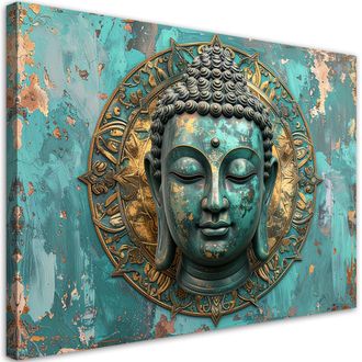 Feeby Impresi&oacute;n De Imagen, Buda Turquesa Zen Spa Oriente, 120x80