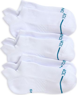 Stance Icon Assorted 3-Pack Low Tab No-Show Socks in White at Nordstrom, Size Medium
