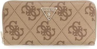 Guess Accessoires, Dames, Beige, ONE Size, Laurel SLG Zip-Around Wallet