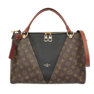 Louis Vuitton Pre-owned V Tote MM M43948 - Dames - Pre-owned - Bruin - Maat: ONE Size Leer