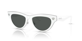 Versace Dark Grey Cat Eye Ladies Sunglasses VE2273 314/87 52