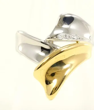 C&A Platinum Yellow Gold Yellow Gold (18K) Platinum 850 Band Ring (Pre-Owned)