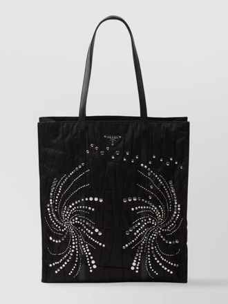 Prada triangle large re-nylon tote bag
