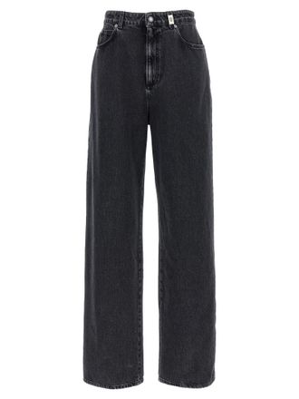 Alexander McQueen Womens Wide Leg Jeans